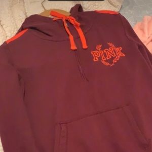 pink hoodie